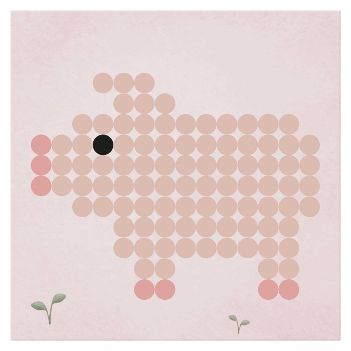 Joc creativ cu margele de calcat Hama - Little Farm - Little Dutch