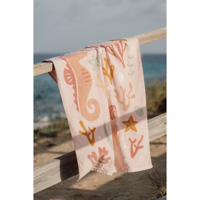 Prosop pentru plaja - Ocean Dreams Pink - Little Dutch