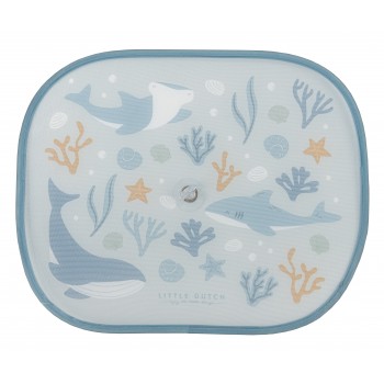 Parasolar auto pentru copii - Set 2 bucati - Ocean Dreams Blue - Little Dutch
