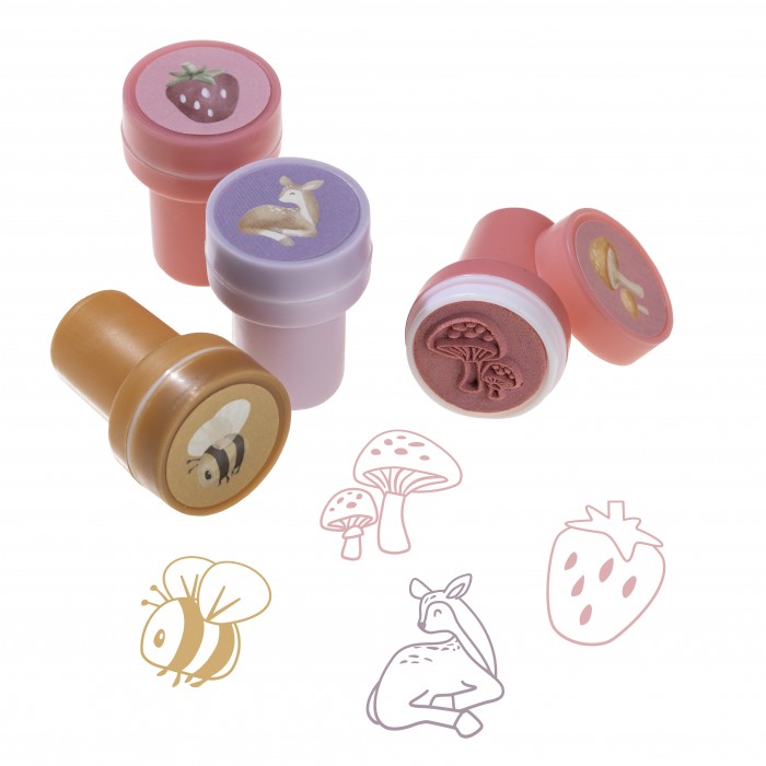 Stampile cu tus pentru copii - Fairy Garden - Little Dutch