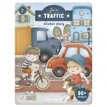 Set de autocolante reutilizabile - Jim - Little Dutch