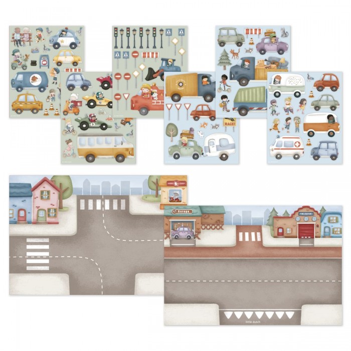 Set de autocolante reutilizabile - Jim - Little Dutch