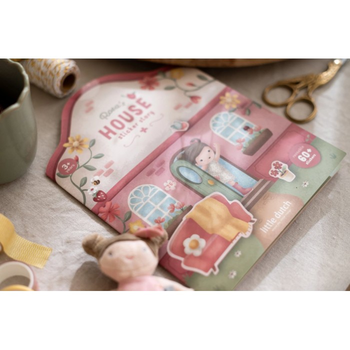 Set de autocolante 3D reutilizabile - Rosa - Little Dutch