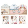 Set de autocolante 3D reutilizabile - Rosa - Little Dutch