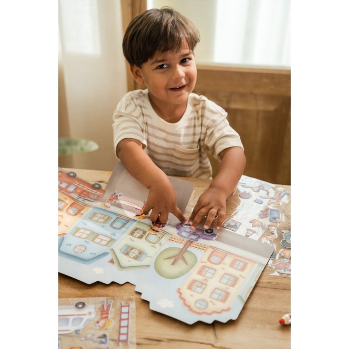 Set de autocolante 3D reutilizabile - Jim - Little Dutch