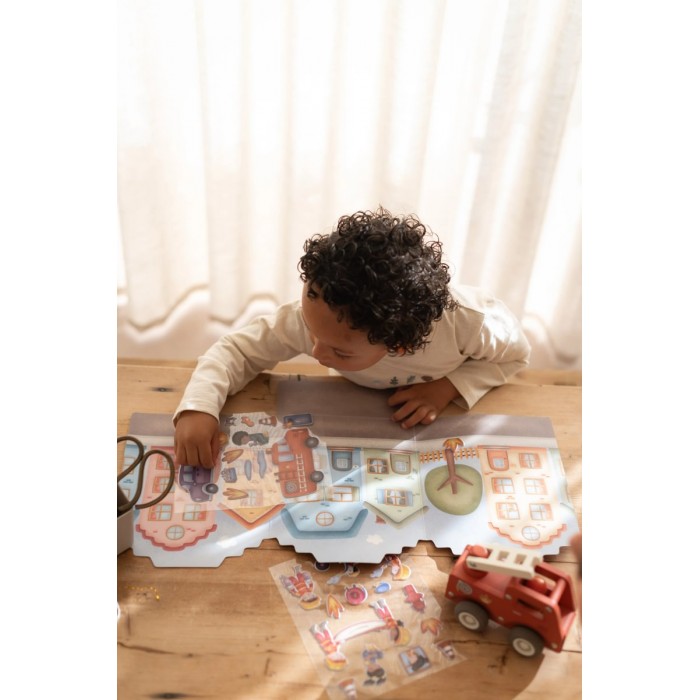 Set de autocolante 3D reutilizabile - Jim - Little Dutch