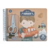Carte cu activitati pentru decupat - stickere si foarfeca incluse - Jim - Little Dutch
