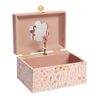 Cutie muzicala pentru bijuterii - Pink - Safari Friends - Little Dutch