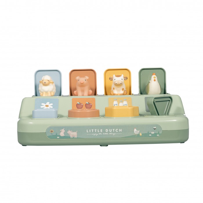 Jucarie interactiva Pop-up - Little farm - Little Dutch