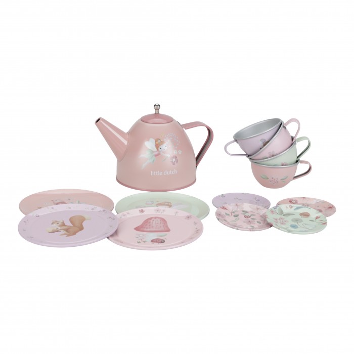 Set metalic pentru ceai - Fairy Garden - Little Dutch