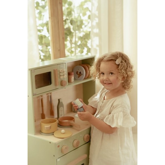 Bucatarie din Lemn FSC - Green - Little Dutch Bucatarie din Lemn FSC - Green - Little Dutch