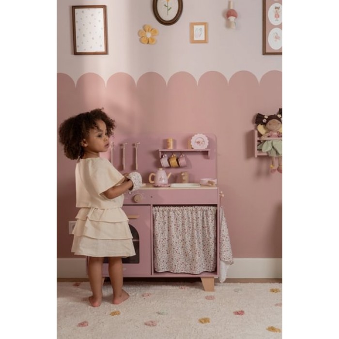 Bucatarie din Lemn FSC - Pink - Little Dutch Bucatarie din Lemn FSC - Pink - Little Dutch