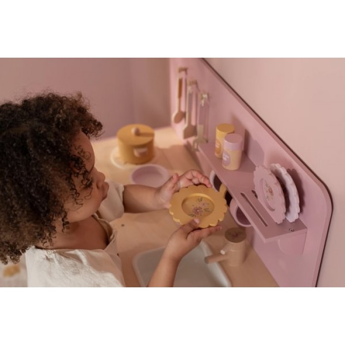 Bucatarie din Lemn FSC - Pink - Little Dutch Bucatarie din Lemn FSC - Pink - Little Dutch