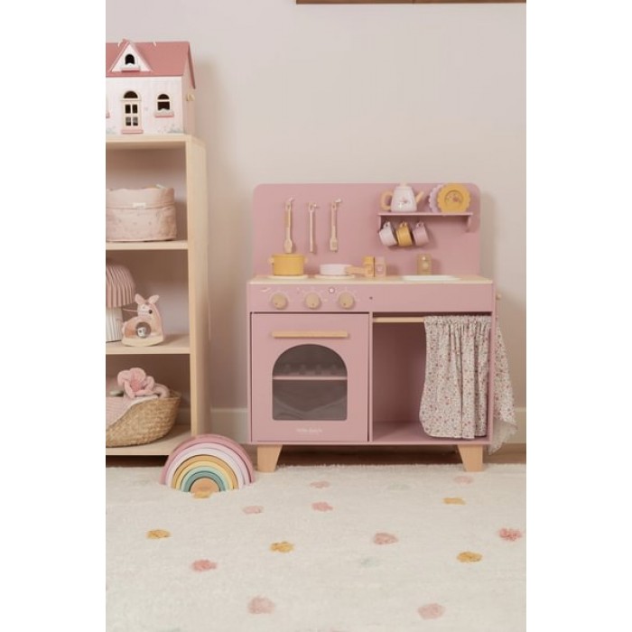 Bucatarie din Lemn FSC - Pink - Little Dutch Bucatarie din Lemn FSC - Pink - Little Dutch