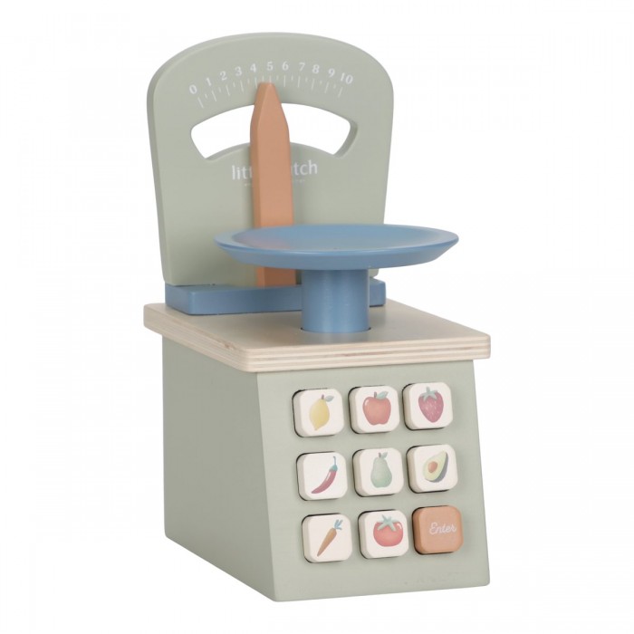 Cantar din lemn pentru jocul de rol - Green - Little Dutch Cantar din lemn pentru jocul de rol - Green - Little Dutch