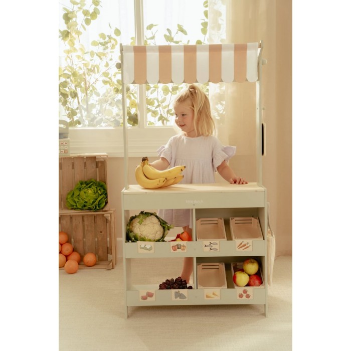 Taraba pentru fructe si legume din lemn FSC - Little Dutch Taraba pentru fructe si legume din lemn FSC - Little Dutch