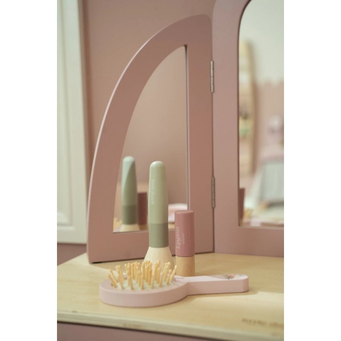 Masuta de toaleta cu oglinda si scaunel - Little Dutch Masuta de toaleta cu oglinda si scaunel - Little Dutch