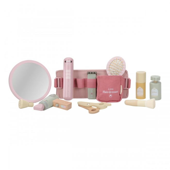 Set pentru coafor din lemn FSC - Pink - Little Dutch Set pentru coafor din lemn FSC - Pink - Little Dutch