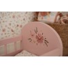 Patut din lemn FSC cu lenjerie pentru papusi - Pink - Little Dutch Patut din lemn FSC cu lenjerie pentru papusi - Pink - Little Dutch