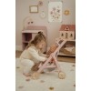 Carucior din lemn pentru papusi - Soft Flower - Little Dutch Carucior din lemn pentru papusi - Soft Flower - Little Dutch