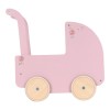 Carucior retro din lemn FSC pentru papusi - Soft Flowers - Little Dutch Carucior retro din lemn FSC pentru papusi - Soft Flowers - Little Dutch