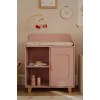 Masuta de schimbat scutecele cu accesorii pentru papusi - Roz - Little Dutch