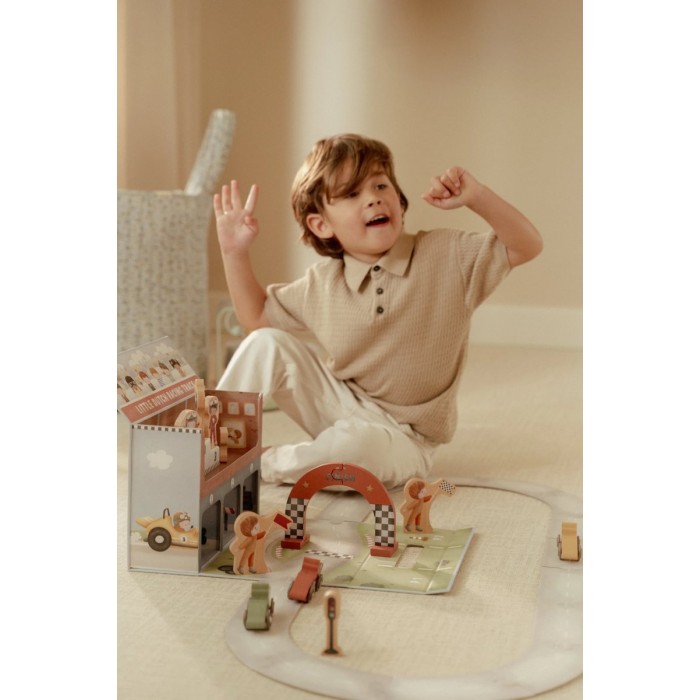 Traseu pentru curse cu masinute - Multicolored - Little Dutch