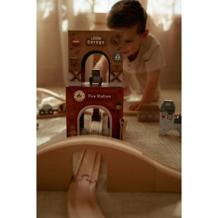 Garaj stivuibil cu masinute utilitare incluse - Multicolored - Little Dutch Garaj stivuibil cu masinute utilitare incluse - Multicolored - Little Dutch