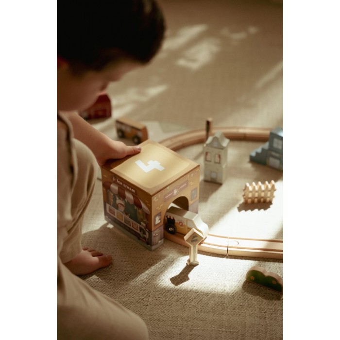 Garaj stivuibil cu masinute utilitare incluse - Multicolored - Little Dutch Garaj stivuibil cu masinute utilitare incluse - Multicolored - Little Dutch