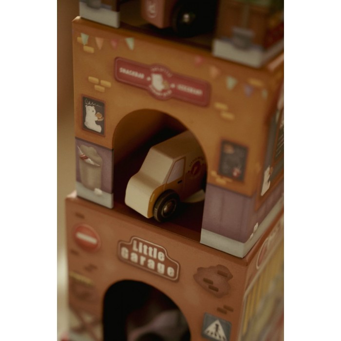 Garaj stivuibil cu masinute utilitare incluse - Multicolored - Little Dutch Garaj stivuibil cu masinute utilitare incluse - Multicolored - Little Dutch