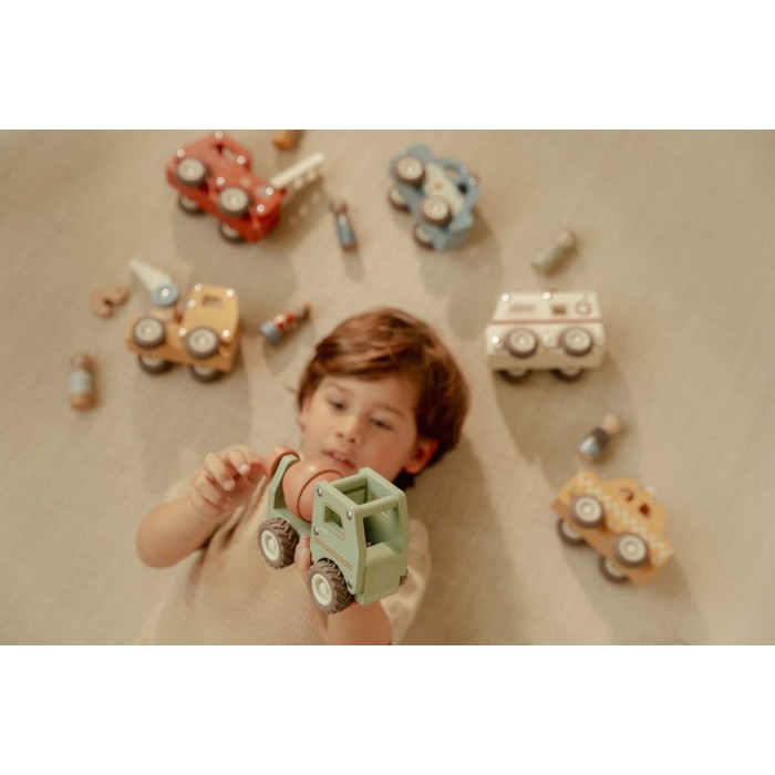 Masinuta din lemn FSC - Betoniera - Little Dutch Masinuta din lemn FSC - Betoniera - Little Dutch