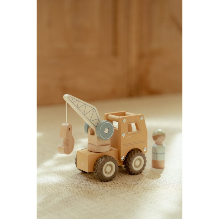 Masinuta din lemn FSC - Macara - Little Dutch Masinuta din lemn FSC - Macara - Little Dutch