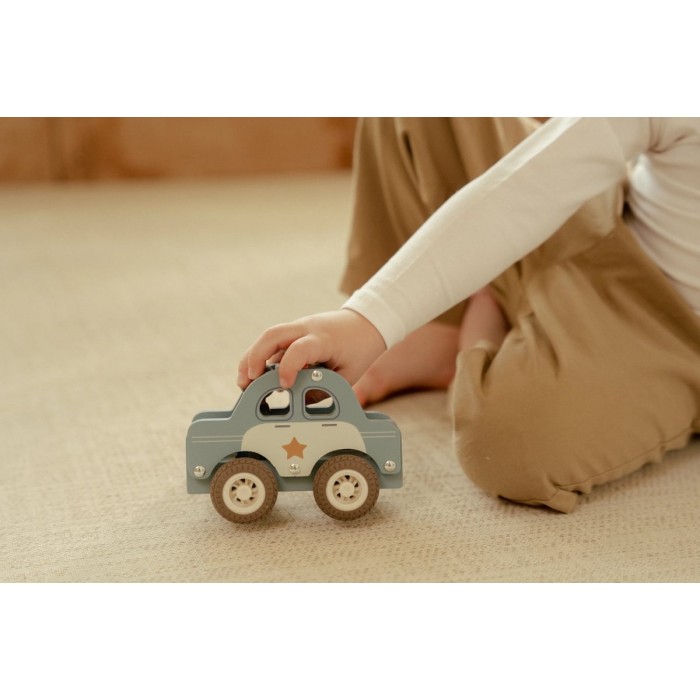 Masinuta din lemn FSC - Politie - Little Dutch Masinuta din lemn FSC - Politie - Little Dutch