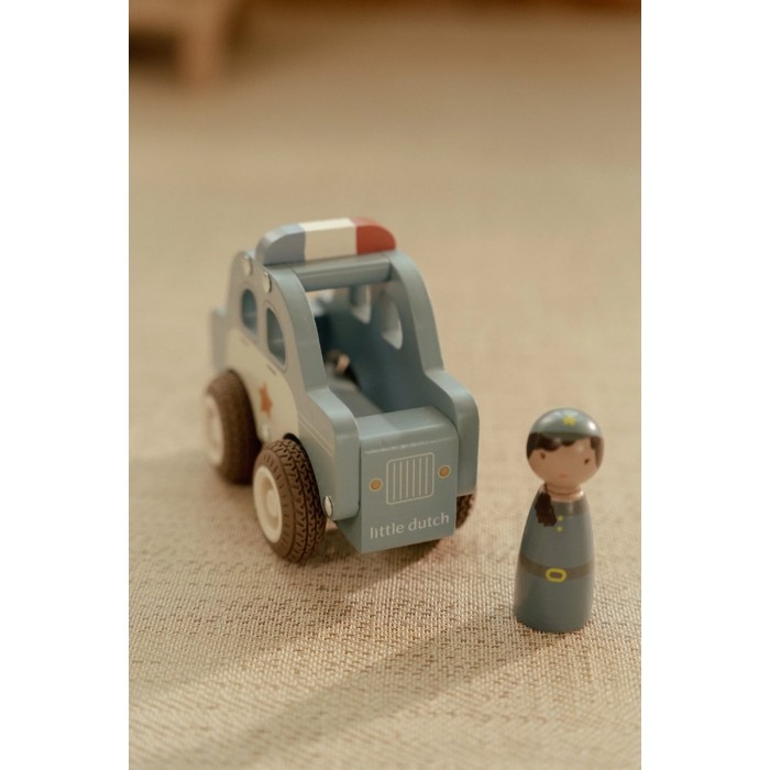 Masinuta din lemn FSC - Politie - Little Dutch Masinuta din lemn FSC - Politie - Little Dutch