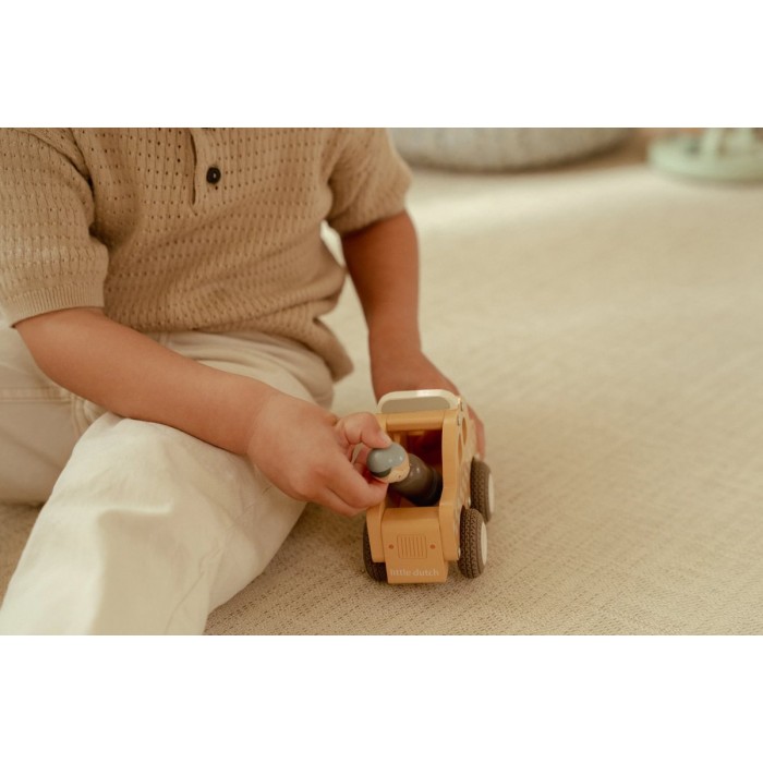 Masinuta din lemn FSC - Taxi - Little Dutch Masinuta din lemn FSC - Taxi - Little Dutch