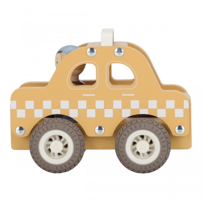 Masinuta din lemn FSC - Taxi - Little Dutch Masinuta din lemn FSC - Taxi - Little Dutch