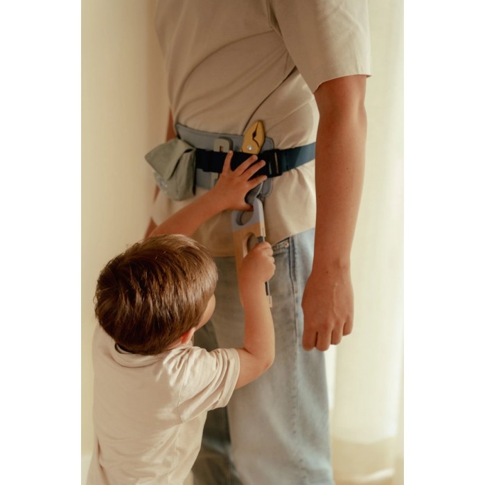 Centura cu scule din lemn FSC - Blue - Little Dutch Centura cu scule din lemn FSC - Blue - Little Dutch