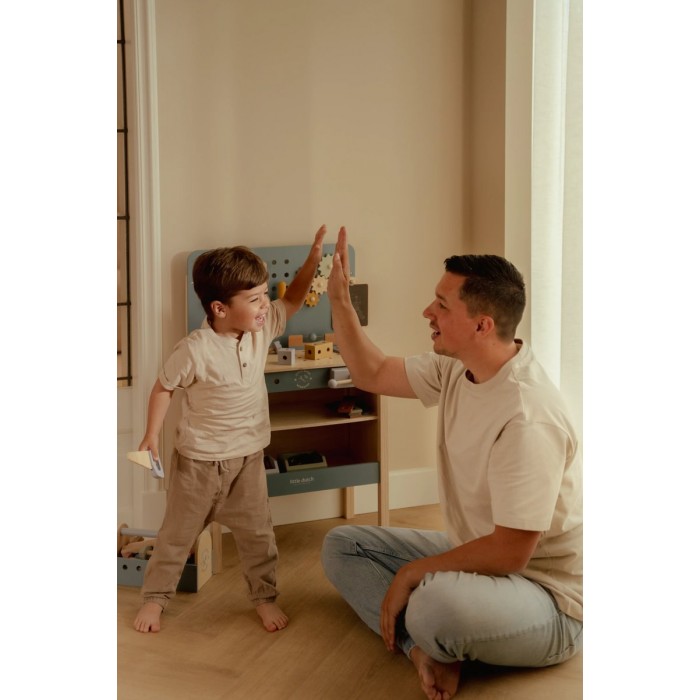 Banc de lucru din lemn FSC - Blue - Little Dutch Banc de lucru din lemn FSC - Blue - Little Dutch