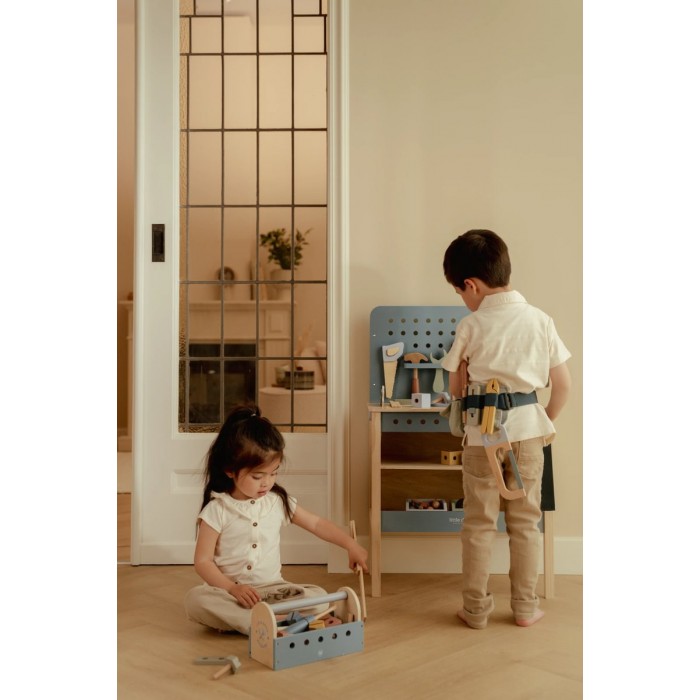 Banc de lucru din lemn FSC - Blue - Little Dutch Banc de lucru din lemn FSC - Blue - Little Dutch