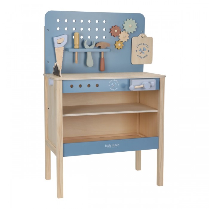 Banc de lucru din lemn FSC - Blue - Little Dutch Banc de lucru din lemn FSC - Blue - Little Dutch