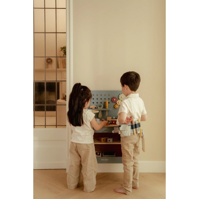 Banc de lucru din lemn FSC - Blue - Little Dutch Banc de lucru din lemn FSC - Blue - Little Dutch