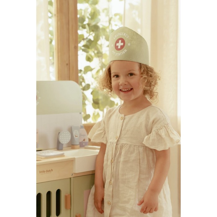 Cabinet veterinar cu accesorii din lemn FSC - Green - Little Dutch Cabinet veterinar cu accesorii din lemn FSC - Green - Little Dutch