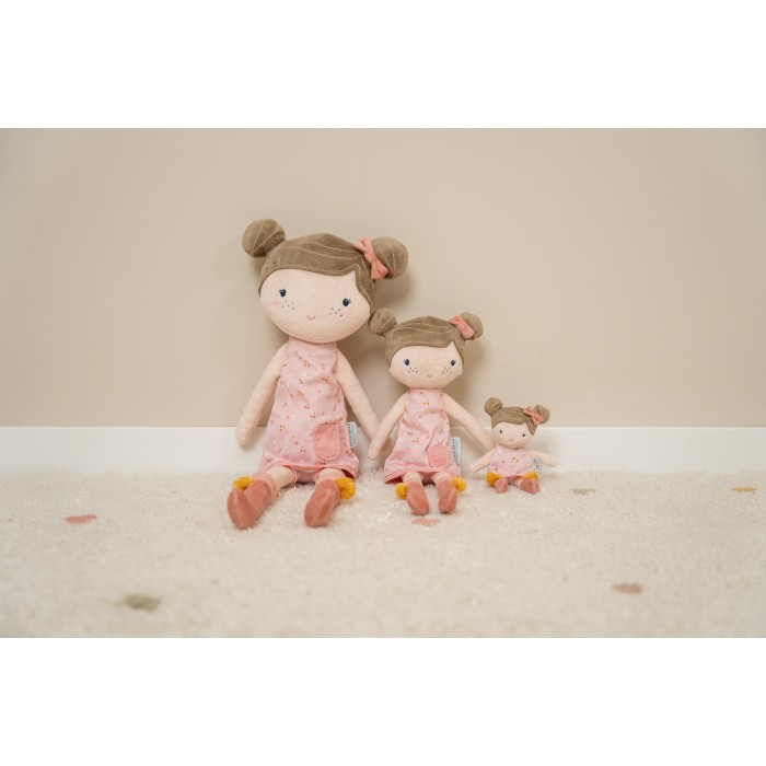Papusa textila - Rosa - 10 cm - Little Dutch