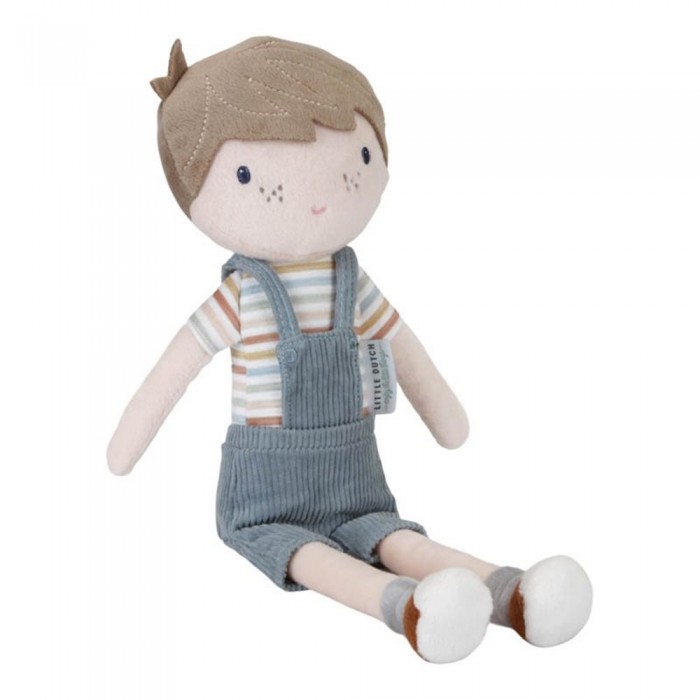 Papusa textila - Jim - 50 cm - Colectia Vintage Sunny Stripes - Little Dutch