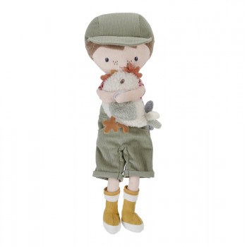 Papusa textila - Jim cu pui - 35 cm - Little Farm - Little Dutch Papusa textila - Jim cu pui - 35 cm - Little Farm - Little Dutch