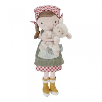 Papusa textila - Rosa cu oita - 35 cm - Little Farm - Little Dutch Papusa textila - Rosa cu oita - 35 cm - Little Farm - Little Dutch