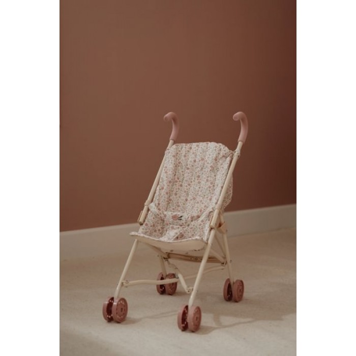 Carucior din metal pentru papusi - White - Little Dutch Carucior din metal pentru papusi - White - Little Dutch