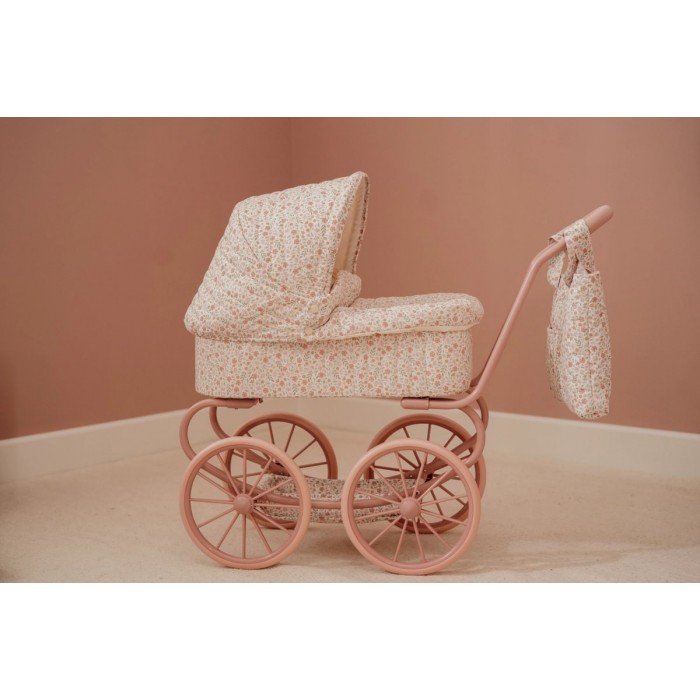Carucior cu landou pentru papusi - Roz - Little Dutch Carucior cu landou pentru papusi - Roz - Little Dutch