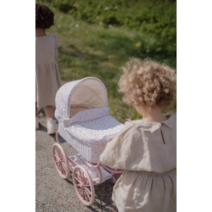 Carucior cu landou pentru papusi - Roz - Little Dutch Carucior cu landou pentru papusi - Roz - Little Dutch