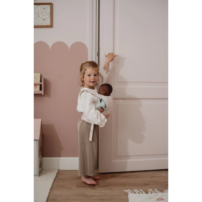 Marsupiu pentru papusi - Soft Flowers - Little Dutch Marsupiu pentru papusi - Soft Flowers - Little Dutch